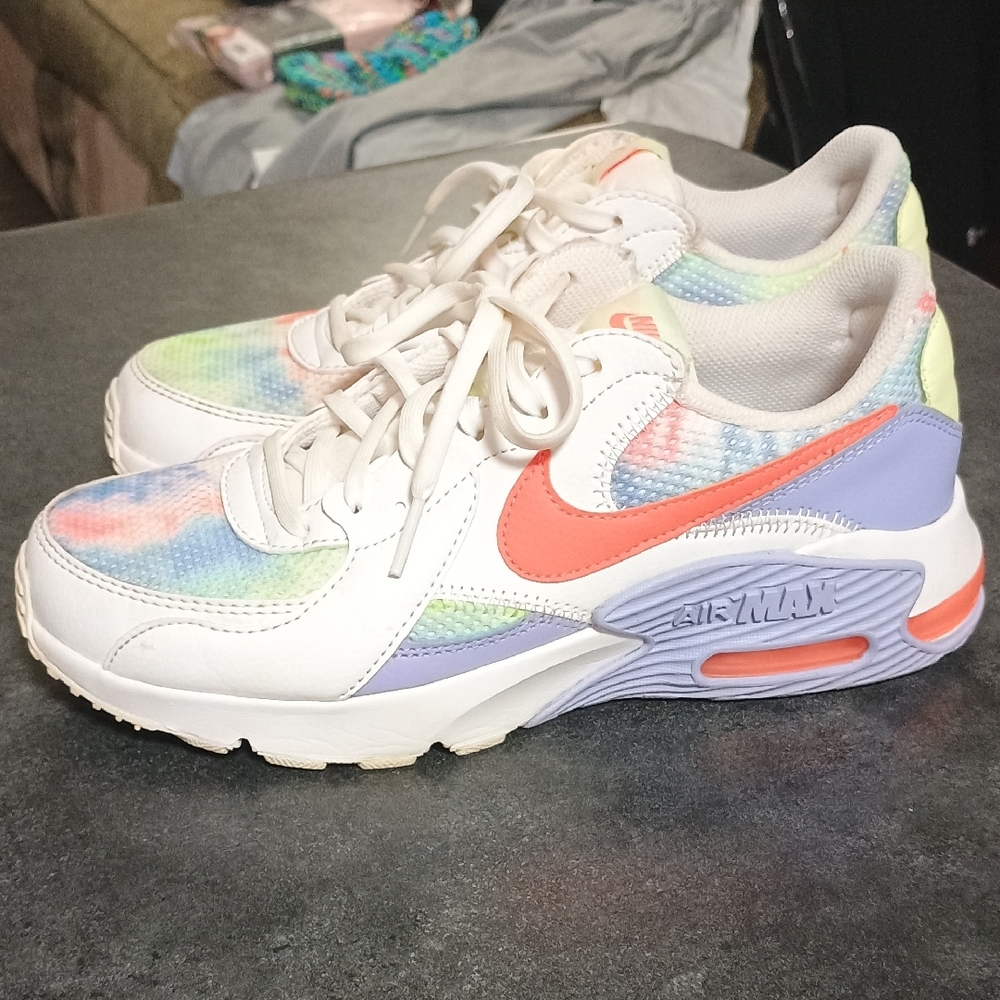Nike Air Max Excee Tye-Dye with White and Multicolor Accents - Picture 3 of 7